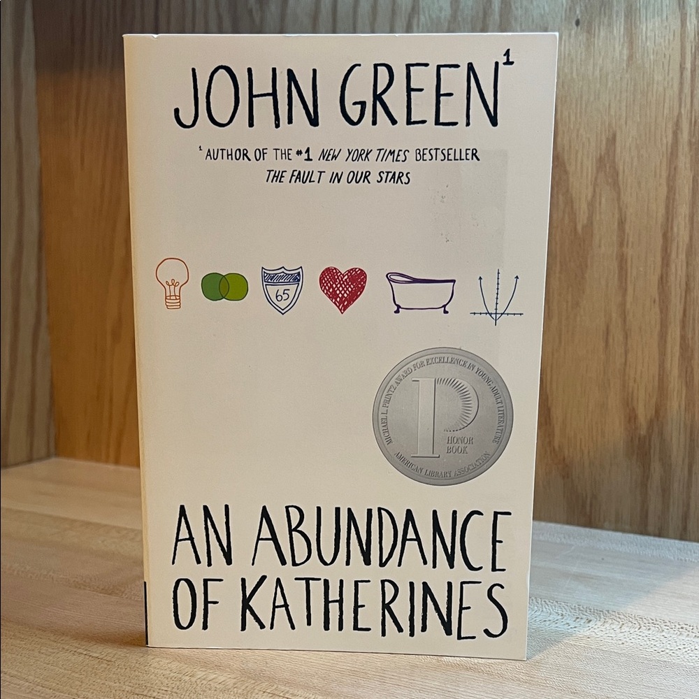 An Abundance of Katherines Book by John Green -- young adult romance literature